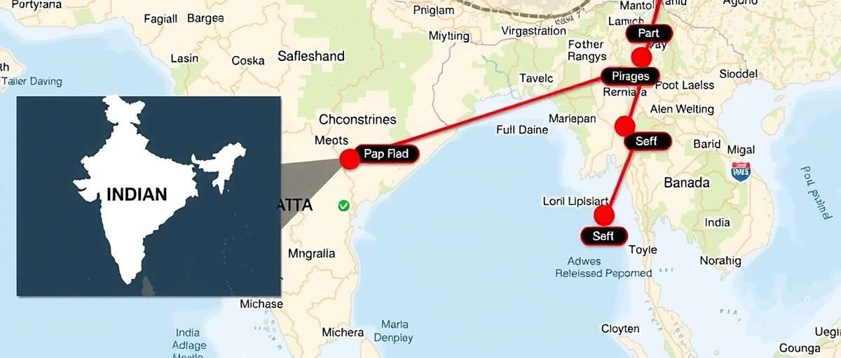 Pepper Passage Download Distribution in India Map of India showing download hotspots for Pepper Passage Indian Route